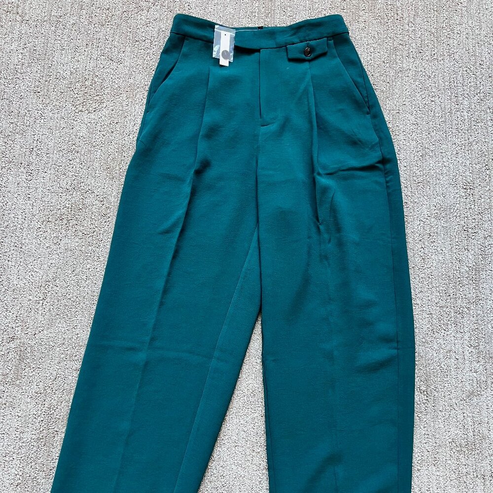 Madewell The Harlow Wide Leg Pants (brand new) green